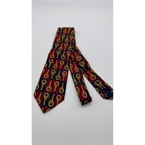 Vintage Gucci Mens Silk Tie Equestrian Stirrup Bit Burgundy Navy Blue Italy
